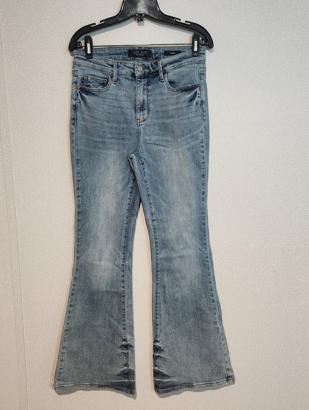 Judy Blue Charlotte Tinted Pin Tack Detail Flare Jeans Stretch 9/29